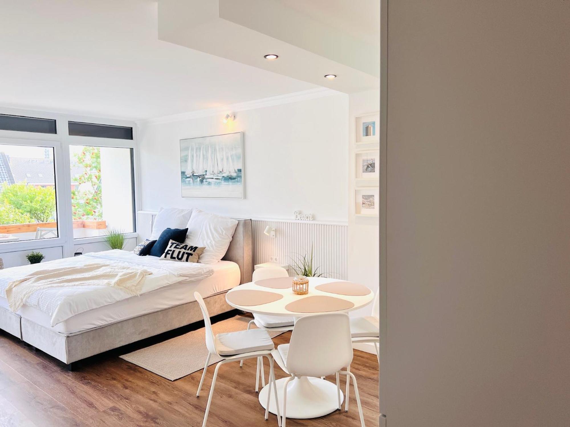 Neu - Frisch Renoviertes Ferienapartment "Waterkant" Бюзум Экстерьер фото